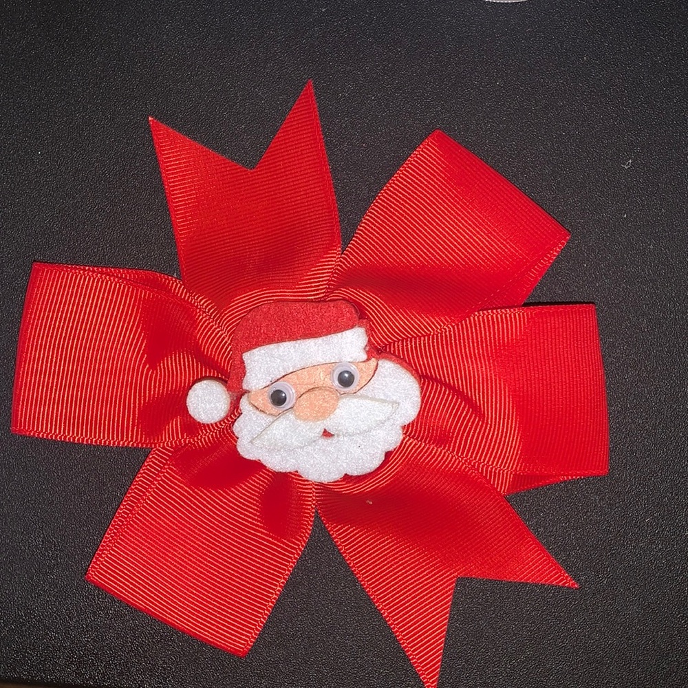 6/$12 Santa bow